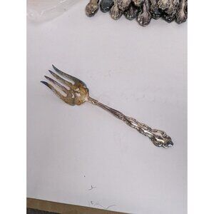 Vintage Oneida Beethoven Silverplate Flatware Cold Meat Fork Serving 8 5/8"